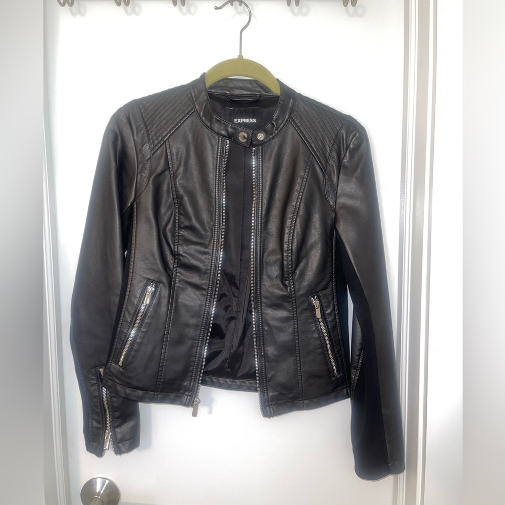 EXPRESS Faux Leather Moto Style Jacket